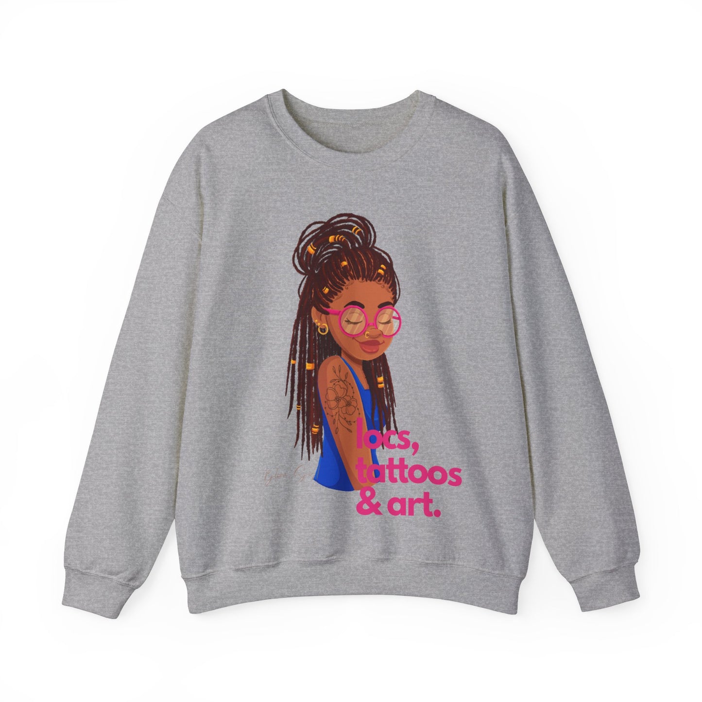 Locs, Tattoos, & Art™ Crewneck Sweatshirt