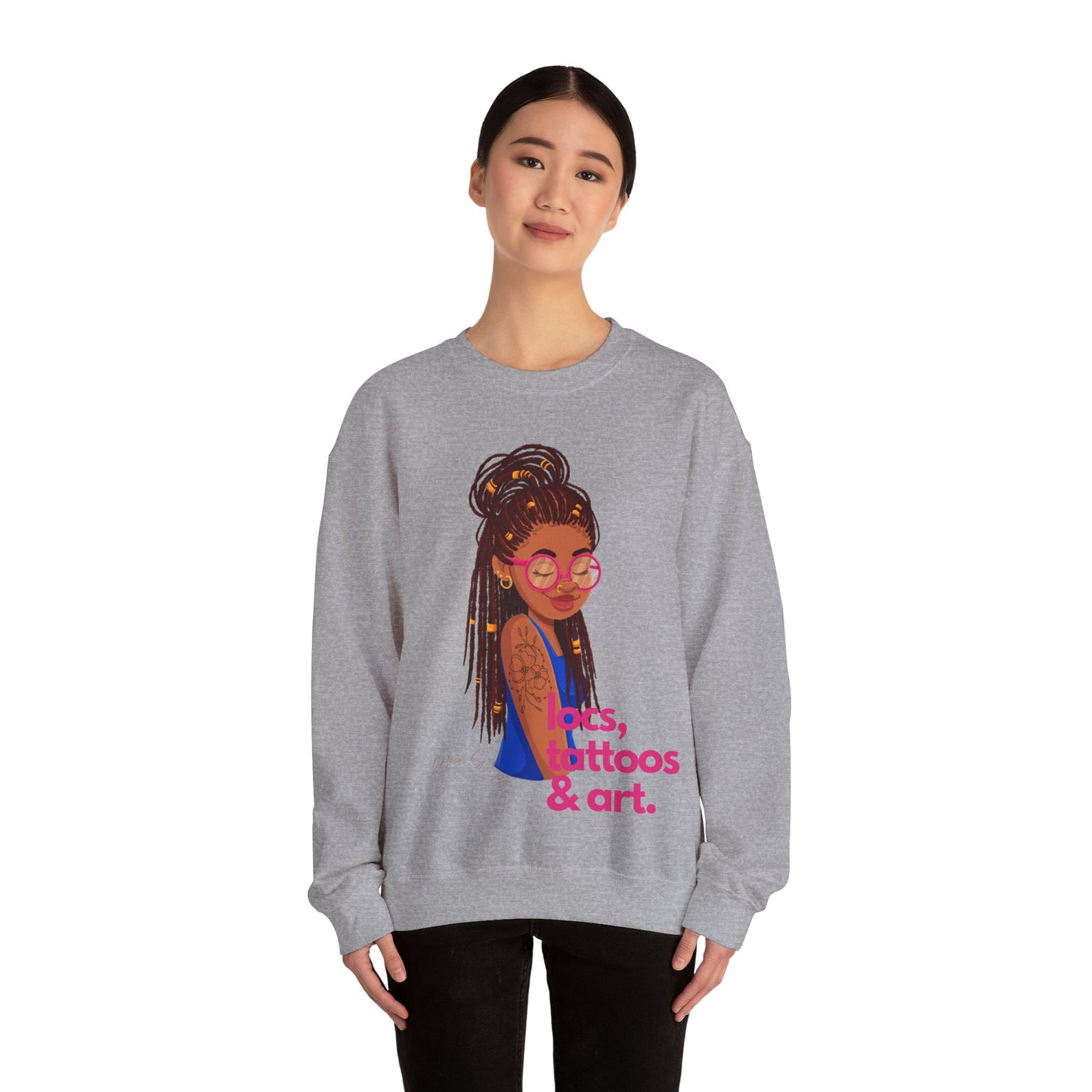 Locs, Tattoos, & Art™ Crewneck Sweatshirt